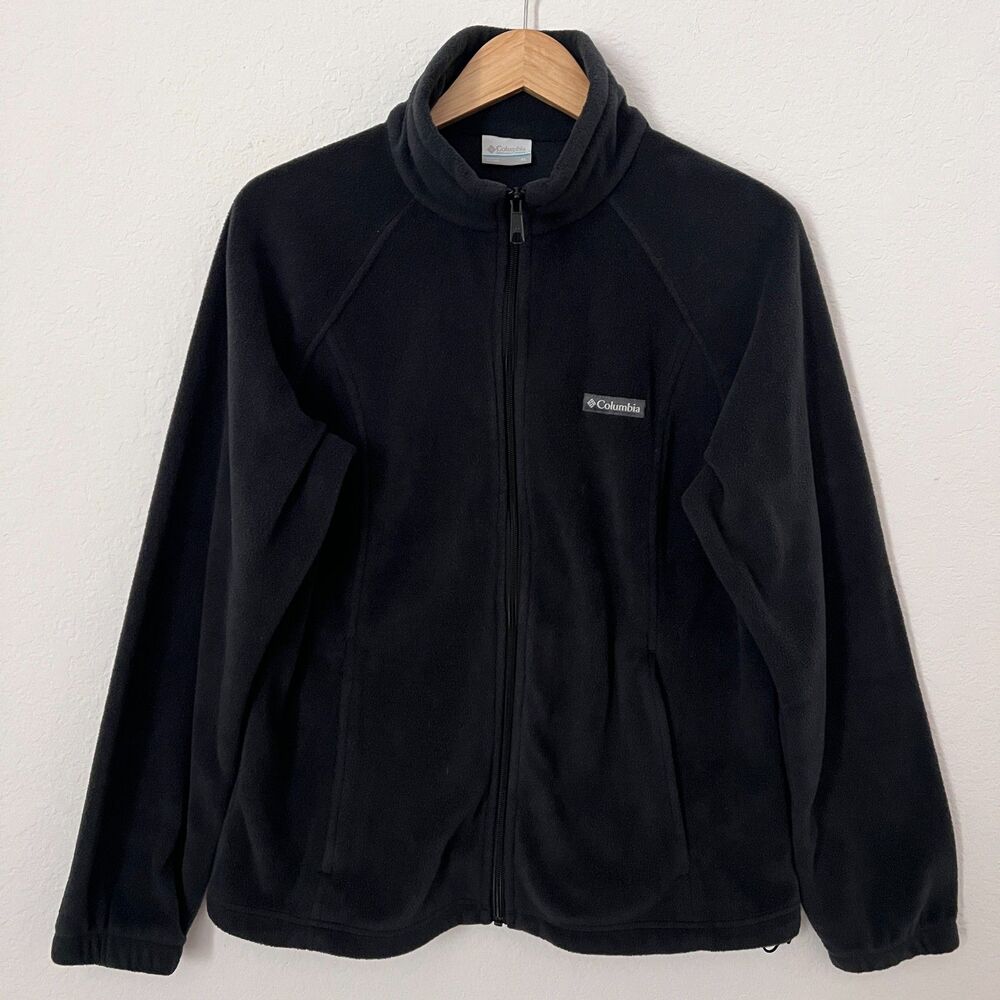 Columbia Women's Benton Springs Full Zip Fleece Jacket XL Black